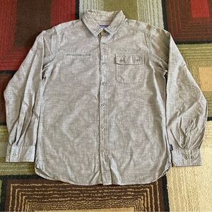 Patagonia Organic Cotton Button Up Shirt Long Sleeve Men's M Fall 2012